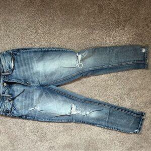 KanCan Women's Skinny Jeans - Distressed Blue